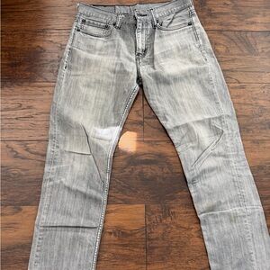 Levi's 511 Men's Light Gray Straight Jeans